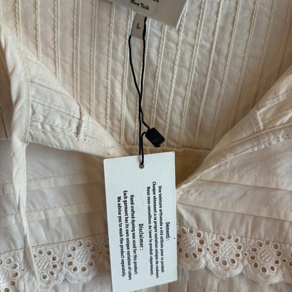 Sea New York Cream Everleigh Eyelet Puff Sleeve Top - Picture 5 of 9